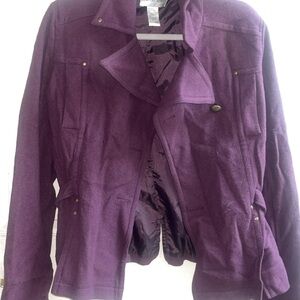 Newport News Deep Purple Utility Jacket